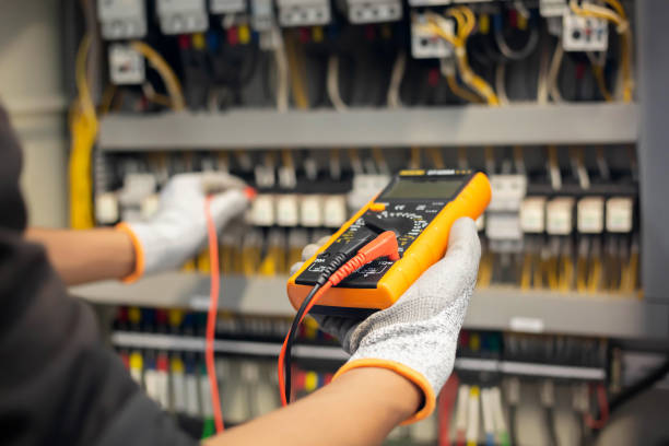 Electrician conducting an EICR inspection in Leeds