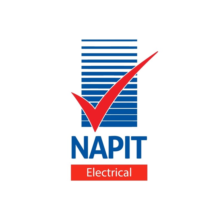 NAPIT‑registered electrician badge